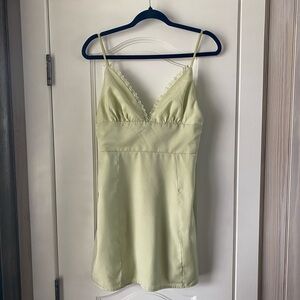 Blue Blush Sage Green Dress